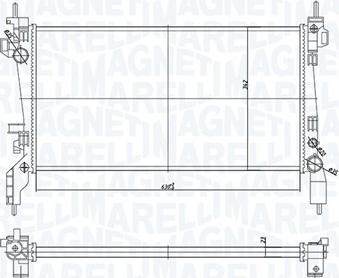 Magneti Marelli 350213172600 - Радіатор, охолодження двигуна autocars.com.ua