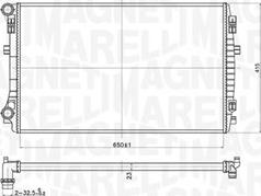 Magneti Marelli 350213173400 - Радіатор, охолодження двигуна autocars.com.ua