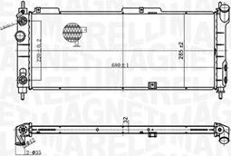 Magneti Marelli 350213174400 - Радіатор, охолодження двигуна autocars.com.ua