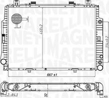 Magneti Marelli 350213174700 - Радіатор, охолодження двигуна autocars.com.ua