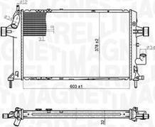 Magneti Marelli 350213176700 - Радиатор, охлаждение двигателя autodnr.net