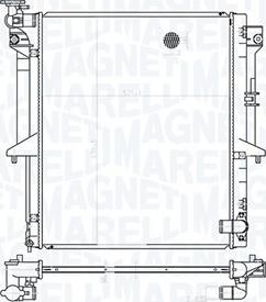 Magneti Marelli 350213177300 - Радіатор, охолодження двигуна autocars.com.ua