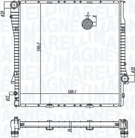 Magneti Marelli 350213177700 - Радіатор, охолодження двигуна autocars.com.ua