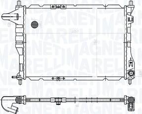 Magneti Marelli 350213177900 - Радіатор, охолодження двигуна autocars.com.ua