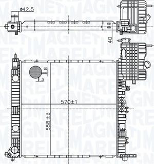 Magneti Marelli 350213178500 - Радиатор, охлаждение двигателя avtokuzovplus.com.ua