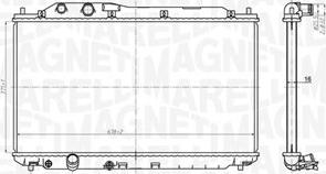 Magneti Marelli 350213178700 - Радиатор, охлаждение двигателя autodnr.net