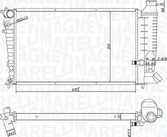 Magneti Marelli 350213181800 - Радіатор, охолодження двигуна autocars.com.ua