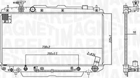 Magneti Marelli 350213183200 - Радіатор, охолодження двигуна autocars.com.ua