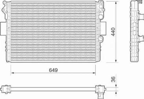 Magneti Marelli 350213184000 - Радіатор, охолодження двигуна autocars.com.ua