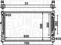 Magneti Marelli 350213185500 - Радіатор, охолодження двигуна autocars.com.ua