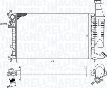 Magneti Marelli 350213186400 - Радиатор, охлаждение двигателя avtokuzovplus.com.ua