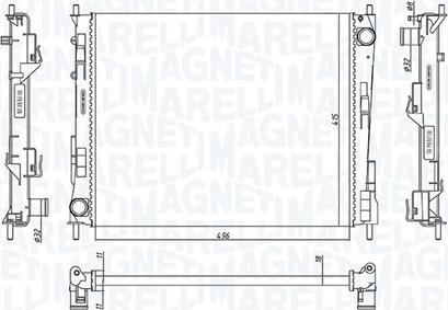 Magneti Marelli 350213186800 - Радіатор, охолодження двигуна autocars.com.ua