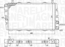 Magneti Marelli 350213189700 - Радіатор, охолодження двигуна autocars.com.ua