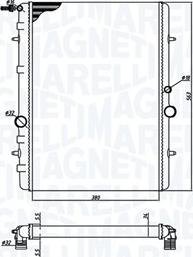 Magneti Marelli 350213191900 - Радиатор, охлаждение двигателя autodnr.net