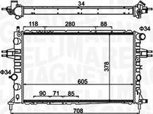 Magneti Marelli 350213192300 - Радиатор, охлаждение двигателя autodnr.net