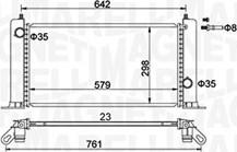 Magneti Marelli 350213194500 - Радіатор, охолодження двигуна autocars.com.ua