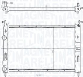 Magneti Marelli 350213196400 - Радиатор, охлаждение двигателя avtokuzovplus.com.ua