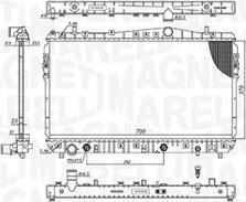 Magneti Marelli 350213197500 - Радіатор, охолодження двигуна autocars.com.ua