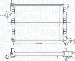 Magneti Marelli 350213200200 - Радіатор, охолодження двигуна autocars.com.ua