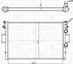 Magneti Marelli 350213209400 - Радиатор, охлаждение двигателя avtokuzovplus.com.ua