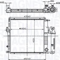 Magneti Marelli 350213211600 - Радіатор, охолодження двигуна autocars.com.ua