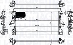 Magneti Marelli 350213211900 - Радіатор, охолодження двигуна autocars.com.ua