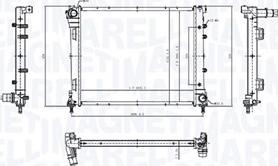 Magneti Marelli 350213212300 - Радіатор, охолодження двигуна autocars.com.ua