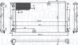 Magneti Marelli 350213213400 - Радиатор, охлаждение двигателя autodnr.net