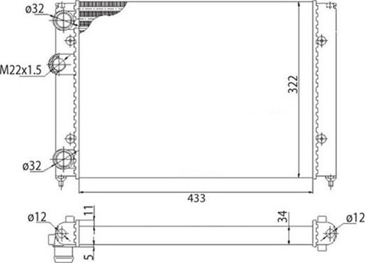 Magneti Marelli 350213214003 - Радиатор, охлаждение двигателя avtokuzovplus.com.ua