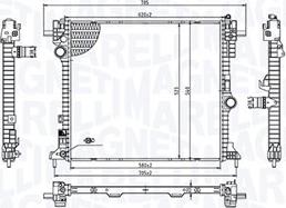 Magneti Marelli 350213214100 - Радіатор, охолодження двигуна autocars.com.ua