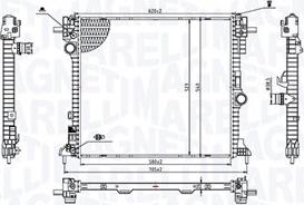 Magneti Marelli 350213214400 - Радіатор, охолодження двигуна autocars.com.ua