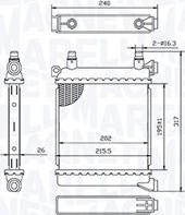 Magneti Marelli 350213214500 - Радіатор, охолодження двигуна autocars.com.ua