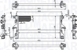 Magneti Marelli 350213215100 - Радіатор, охолодження двигуна autocars.com.ua