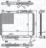 Magneti Marelli 350213215500 - Радіатор, охолодження двигуна autocars.com.ua