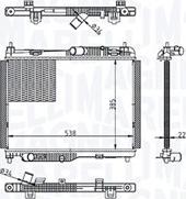 Magneti Marelli 350213215600 - Радиатор, охлаждение двигателя avtokuzovplus.com.ua