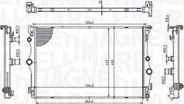 Magneti Marelli 350213216400 - Радиатор, охлаждение двигателя avtokuzovplus.com.ua