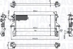 Magneti Marelli 350213216700 - Радіатор, охолодження двигуна autocars.com.ua