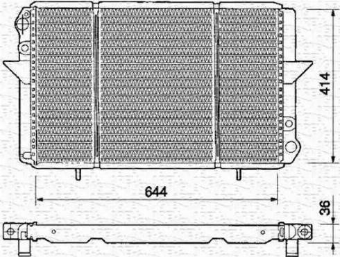 Magneti Marelli 350213360000 - Радіатор, охолодження двигуна autocars.com.ua