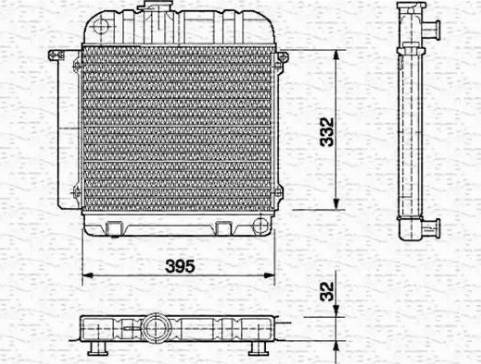 Magneti Marelli 350213418000 - Радіатор, охолодження двигуна autocars.com.ua