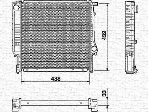 Magneti Marelli 350213426000 - Радіатор, охолодження двигуна autocars.com.ua