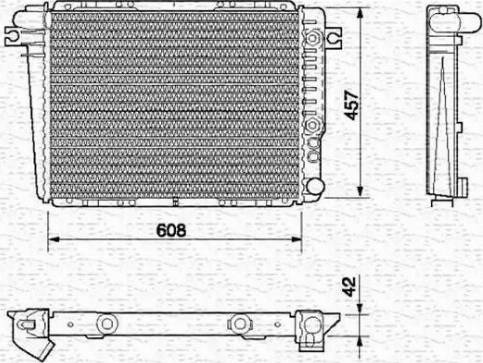 Magneti Marelli 350213429000 - Радіатор, охолодження двигуна autocars.com.ua