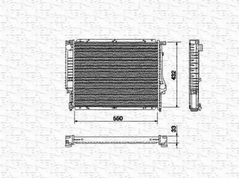 Magneti Marelli 350213431000 - Радиатор, охлаждение двигателя avtokuzovplus.com.ua