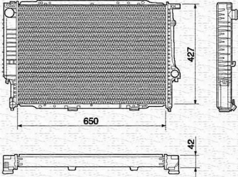 Magneti Marelli 350213434000 - Радіатор, охолодження двигуна autocars.com.ua