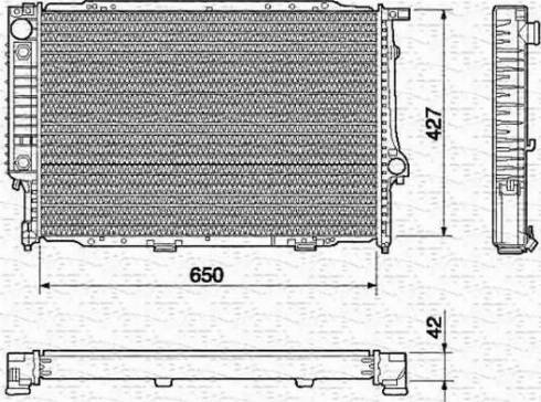 Magneti Marelli 350213435000 - Радіатор, охолодження двигуна autocars.com.ua