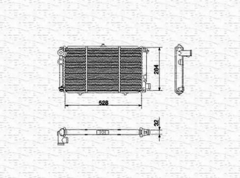 Magneti Marelli 350213448000 - Радіатор, охолодження двигуна autocars.com.ua