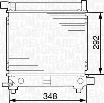 Magneti Marelli 350213535000 - Радіатор, охолодження двигуна autocars.com.ua