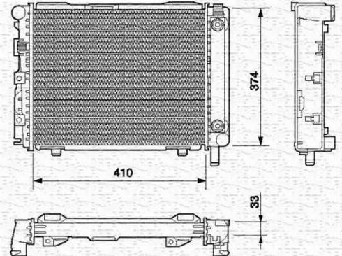 Magneti Marelli 350213537000 - Радіатор, охолодження двигуна autocars.com.ua