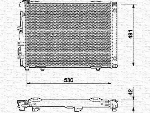 Magneti Marelli 350213541000 - Радіатор, охолодження двигуна autocars.com.ua