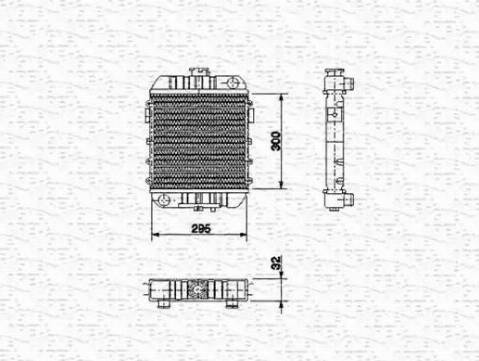 Magneti Marelli 350213557000 - Радіатор, охолодження двигуна autocars.com.ua