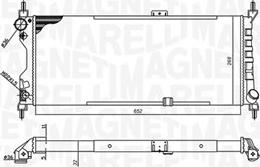 Magneti Marelli 350213588000 - Радіатор, охолодження двигуна autocars.com.ua